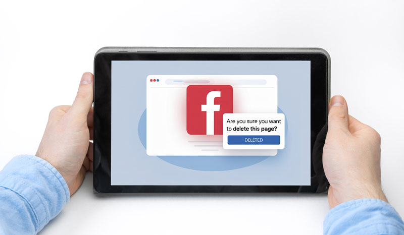 suppression page facebook