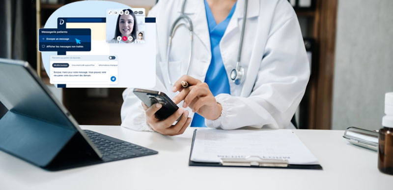 messagerie securisee doctolib