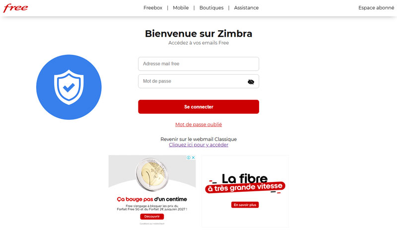 securite et confidentialite sur zimbra free