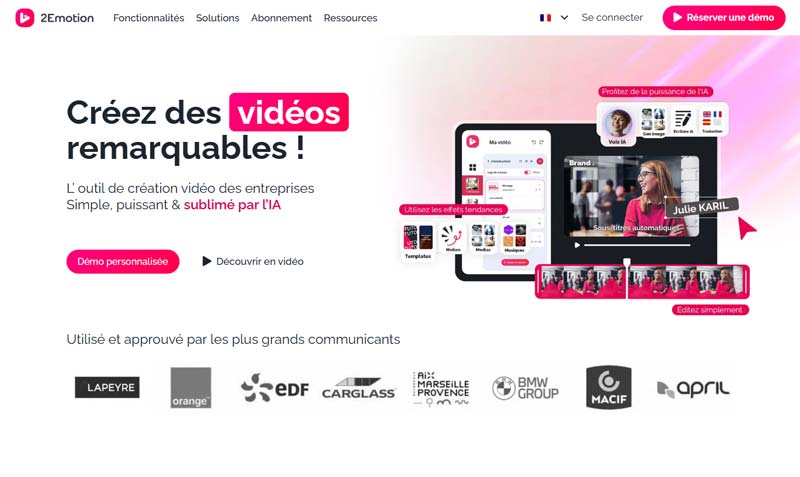 2emotion creation video simple et creative
