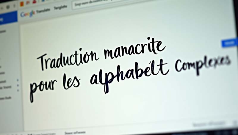 traduction manuscrite pour les alphabets