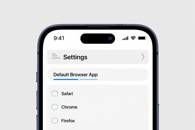 configurer le navigateur par defaut sur iphone et ipad ios