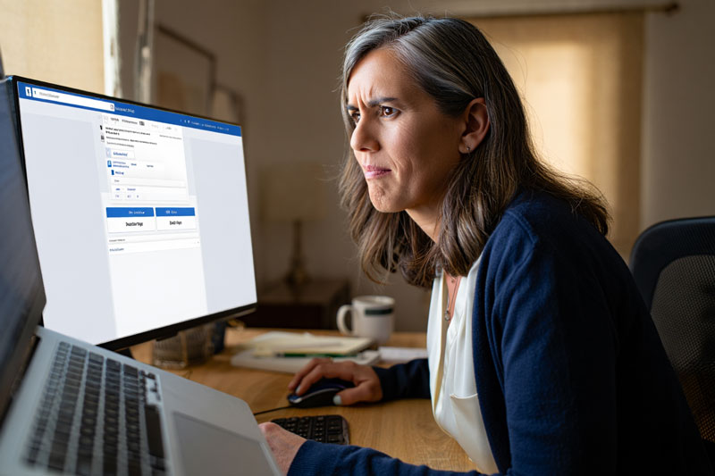 page ou compte personnel ne pas confondre
