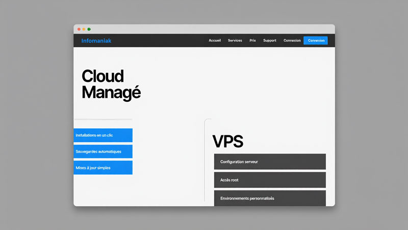 cloud manage vs vps quel serveur infomaniak choisir pour votre projet