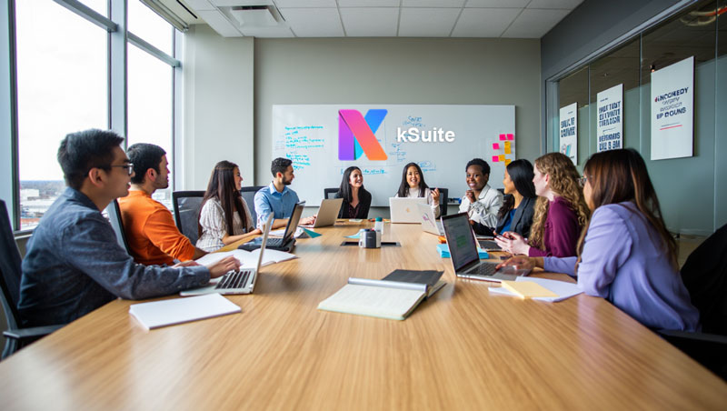 une startup tech de 10 personnes collabore sur un nouveau produit