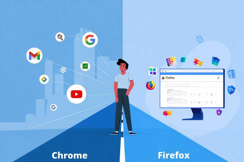 alors firefox ou chrome comment faire votre