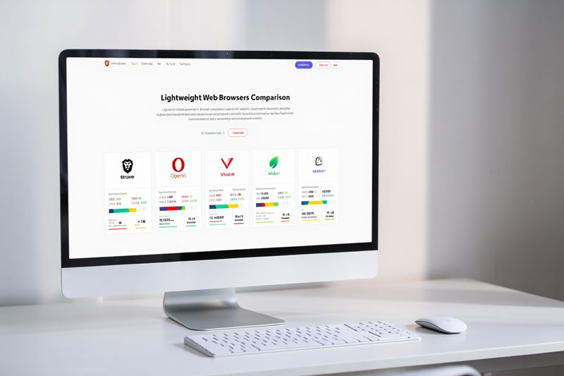 le comparatif des navigateurs poids plume pour votre pc