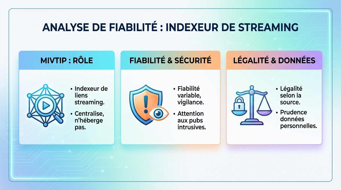 Analyse technique et sécurité de l'agrégateur de streaming Mivtip