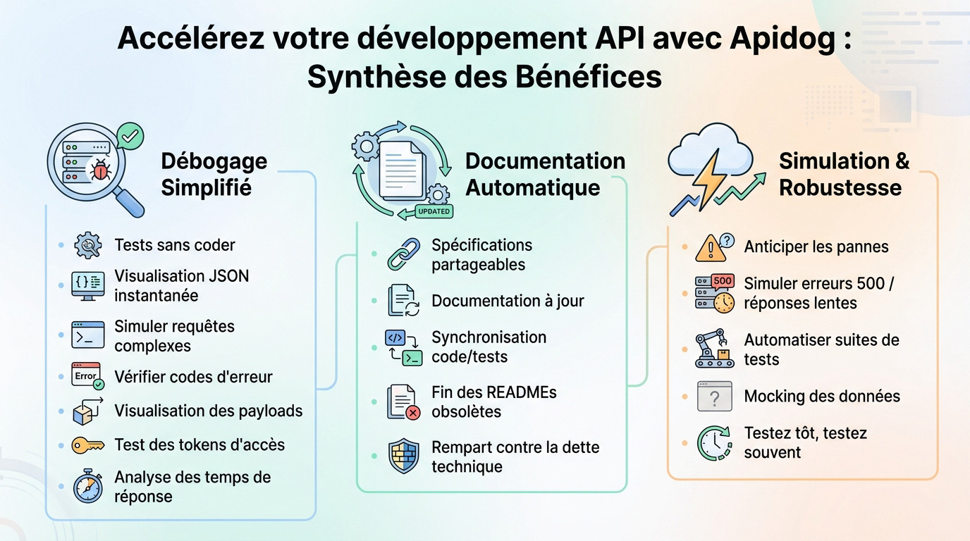 Interface de test Apidog pour le développement de bots Discord