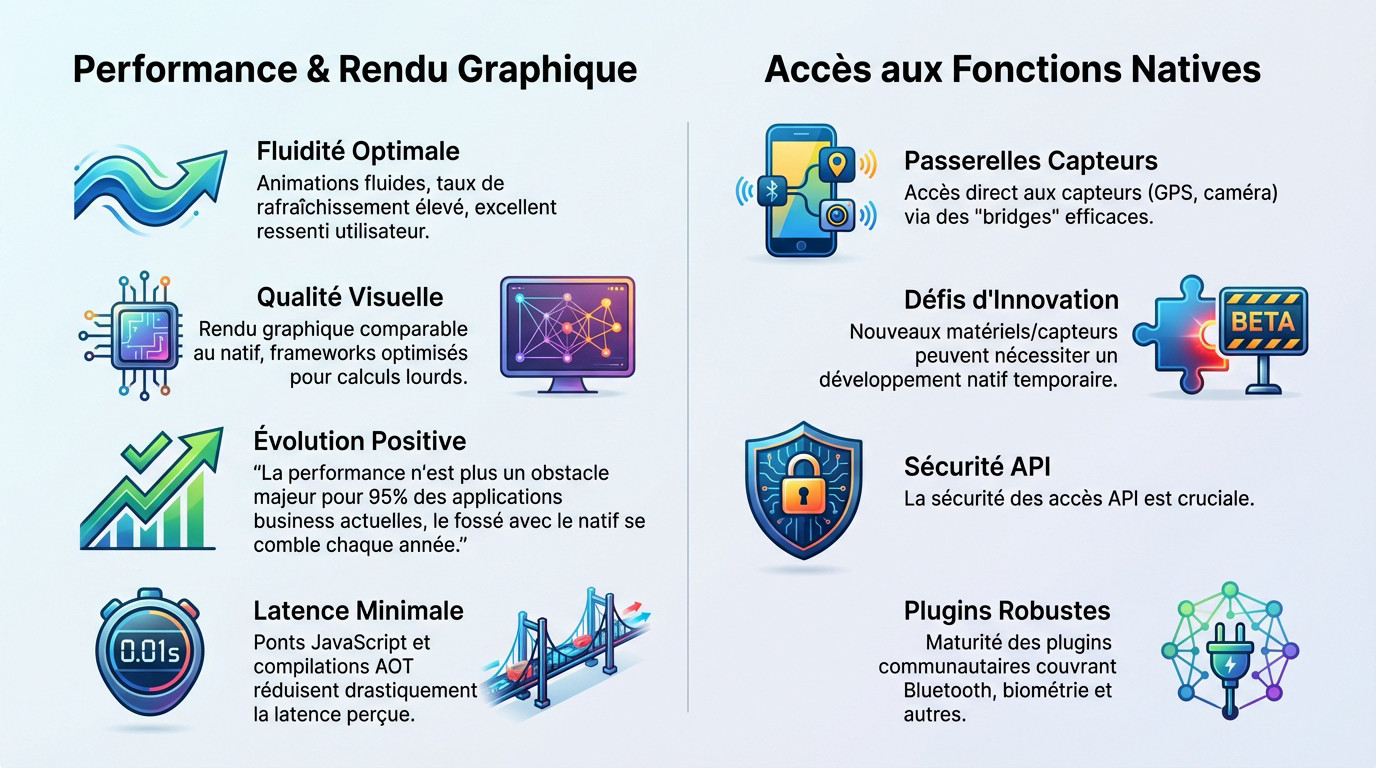 Analyse des performances graphiques et de l'accès matériel en développement cross platform