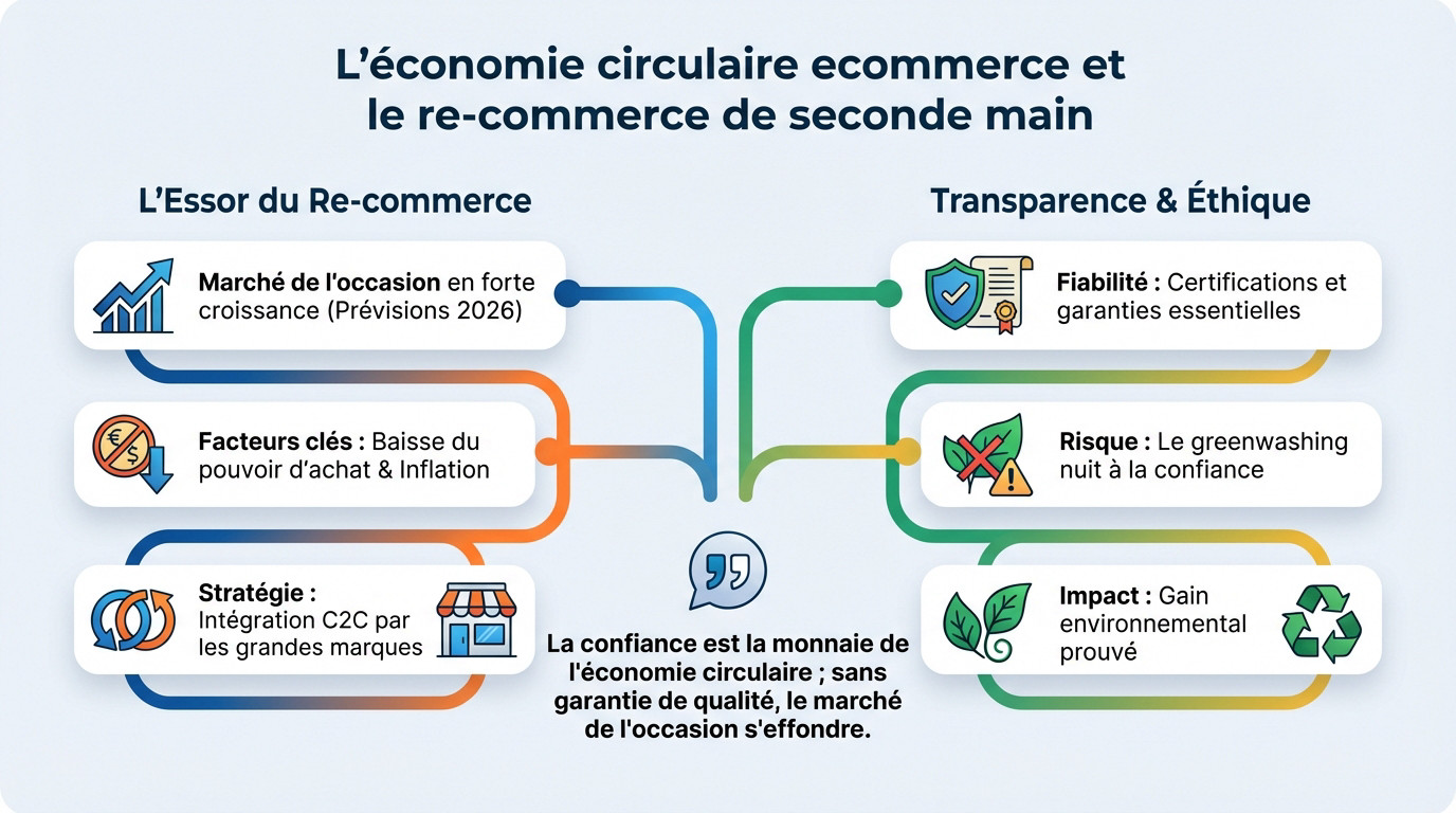 Stratégies de re-commerce et économie circulaire pour les boutiques en ligne