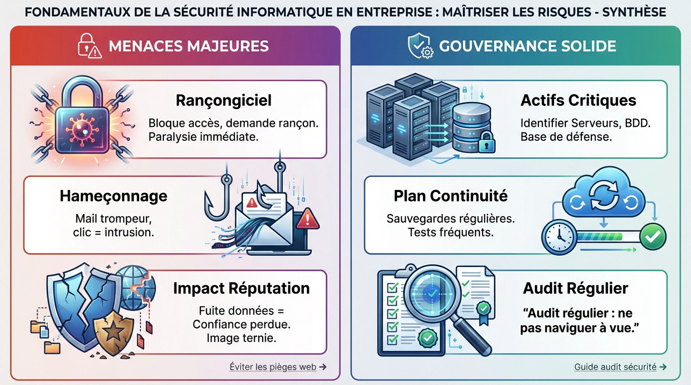 Sécurité informatique en entreprise et maîtrise des cyber-risques