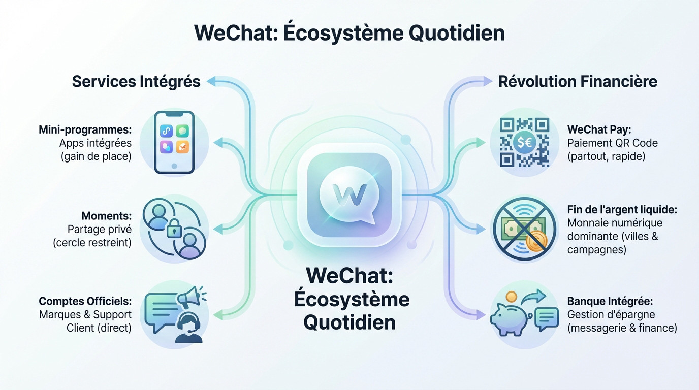 Écosystème numérique de l'application WeChat en Chine