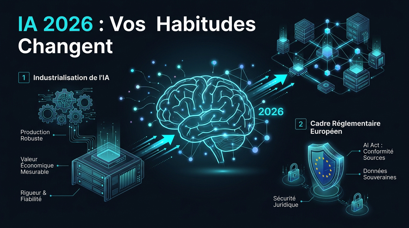 Professionnel analysant des flux de données issus de l'intelligence artificielle en 2026